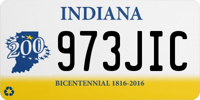 IN license plate 973JIC