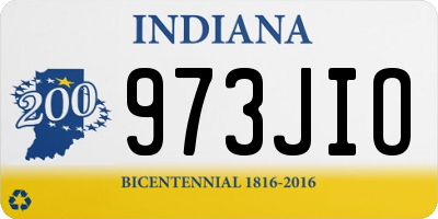 IN license plate 973JIO