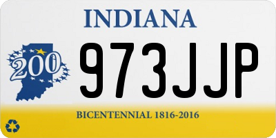 IN license plate 973JJP