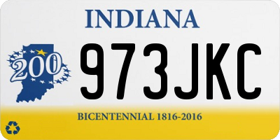 IN license plate 973JKC