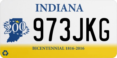 IN license plate 973JKG