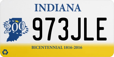 IN license plate 973JLE