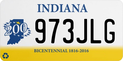 IN license plate 973JLG