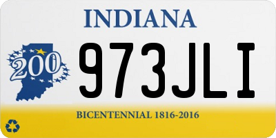 IN license plate 973JLI