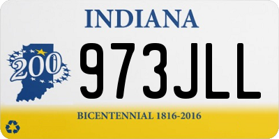 IN license plate 973JLL