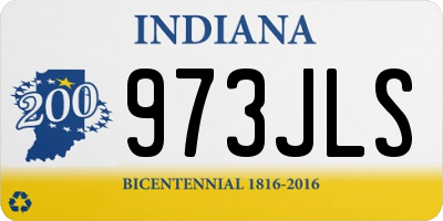 IN license plate 973JLS
