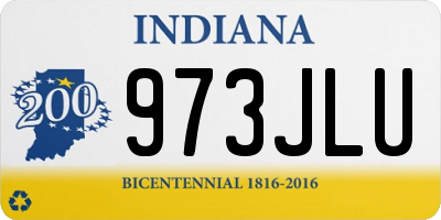 IN license plate 973JLU
