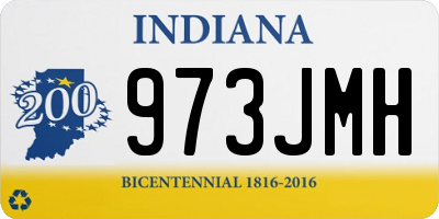 IN license plate 973JMH
