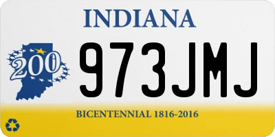 IN license plate 973JMJ