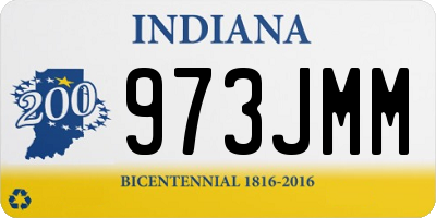 IN license plate 973JMM
