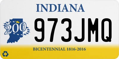 IN license plate 973JMQ