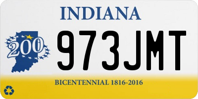 IN license plate 973JMT
