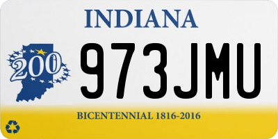 IN license plate 973JMU