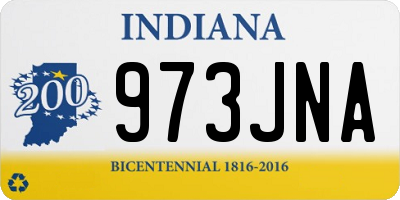 IN license plate 973JNA