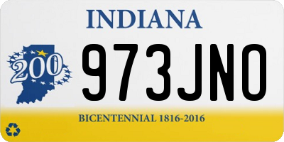 IN license plate 973JNO