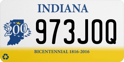 IN license plate 973JOQ