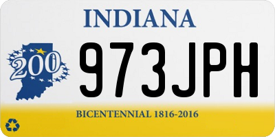 IN license plate 973JPH