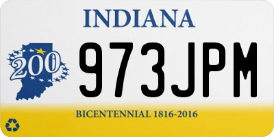 IN license plate 973JPM