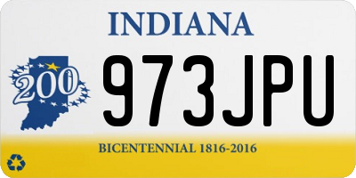 IN license plate 973JPU