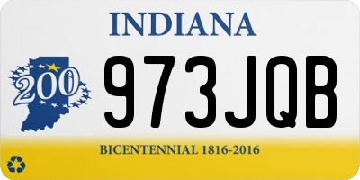 IN license plate 973JQB