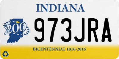 IN license plate 973JRA