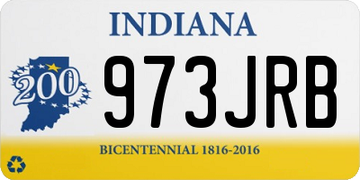 IN license plate 973JRB