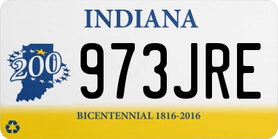 IN license plate 973JRE
