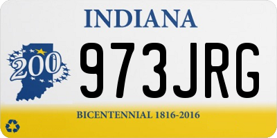 IN license plate 973JRG