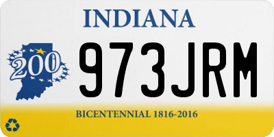 IN license plate 973JRM
