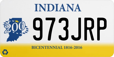 IN license plate 973JRP