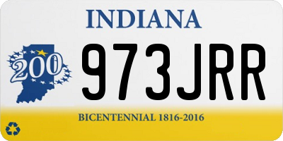 IN license plate 973JRR