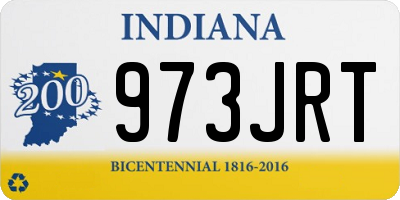 IN license plate 973JRT