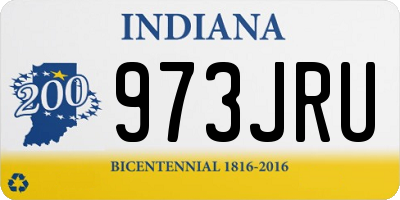 IN license plate 973JRU