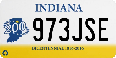 IN license plate 973JSE