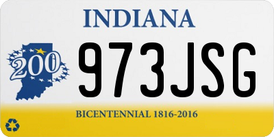 IN license plate 973JSG
