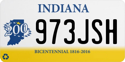 IN license plate 973JSH