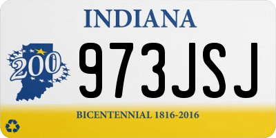 IN license plate 973JSJ