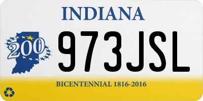 IN license plate 973JSL
