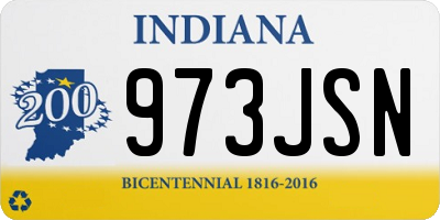IN license plate 973JSN