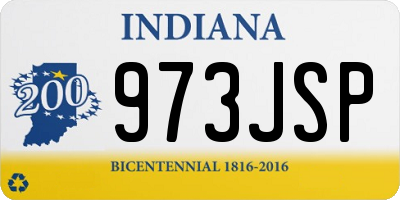 IN license plate 973JSP