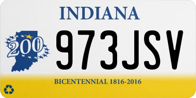 IN license plate 973JSV