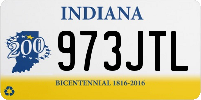 IN license plate 973JTL