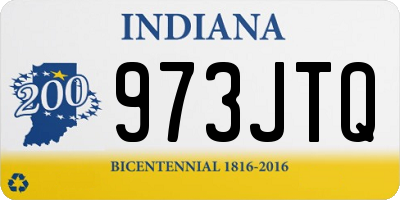 IN license plate 973JTQ