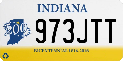 IN license plate 973JTT