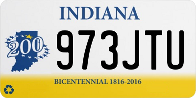 IN license plate 973JTU