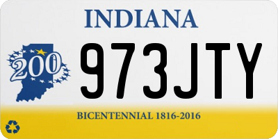 IN license plate 973JTY