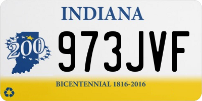 IN license plate 973JVF