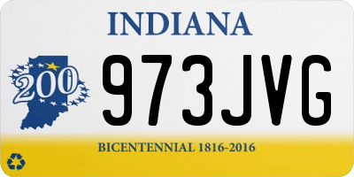 IN license plate 973JVG
