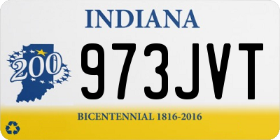 IN license plate 973JVT