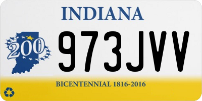 IN license plate 973JVV